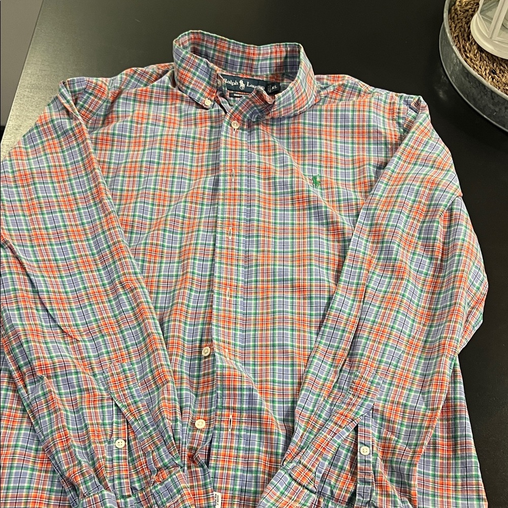 Polo Ralph Lauren Red and Blue Plaid Shirt